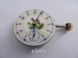 Vintage Waltham Taschenuhr werk pocket watch movement 30mm working (Z682)