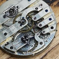 Vintage Working Constantin Geneva Swiss Pocket Watch Movement (E108)