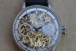 Vintage cal53 iwc probus SKELETON POCKET WATCH MOVEMENT