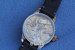 Vintage chronograph pocket watch movement Longines cal 19.73N
