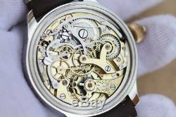 Vintage chronograph pocket watch movement Minerva
