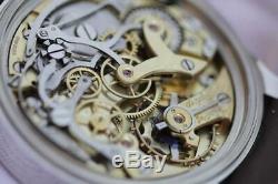 Vintage chronograph pocket watch movement Minerva