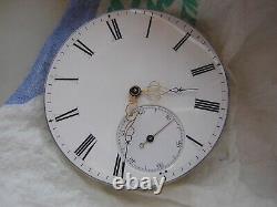 Vintage fuse detent eschapment chronometer pocket watch movement 1850 W Hoff &