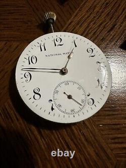 Vintage pocket watch Mechanical movementand Rubis Avance/Retard National Watch