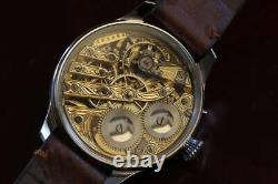 Vintage rare cal65 iwc Scafusia SKELETON POCKET WATCH MOVEMENT