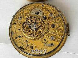 Vintage repeater pocket broken London Watch Movement Ersatzteil parts (z101)