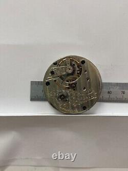 Vtg Antique George Agassiz Longines Pocket Watch Movement Parts/Repair QNA3