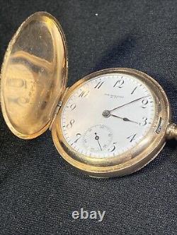 Vtg Rare Sim Peirson's & Troy NY Pocket Watch Runs Late 1800's Engraved 1909