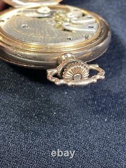 Vtg Rare Sim Peirson's & Troy NY Pocket Watch Runs Late 1800's Engraved 1909