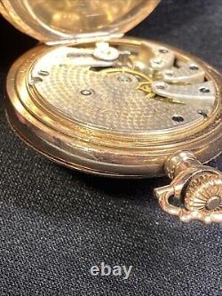 Vtg Rare Sim Peirson's & Troy NY Pocket Watch Runs Late 1800's Engraved 1909