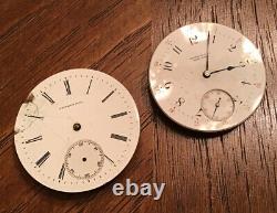 Vtg TIFFANY & CO Antique Pocket Watch Movement Lot As Is For Repair