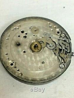 Vulcain Chronograph Pocket Watch Movement 17 Jewels