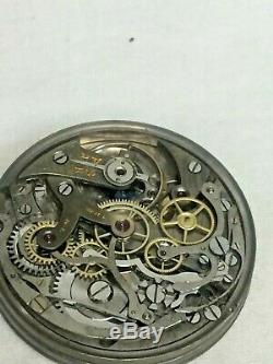 Vulcain Chronograph Pocket Watch Movement 17 Jewels