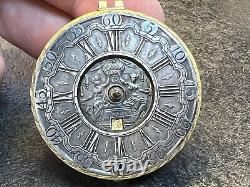 W. BRAMER Champleve Dial Verge Fusee POCKET WATCH Movement FOR PARTS or REPAIR