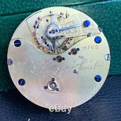 W. Batty & Sons England Center Seconds 5mm Pocket Watch Movement Parts