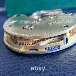 W. Batty & Sons England Center Seconds 5mm Pocket Watch Movement Parts