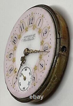 WALTHAM POCKET WATCH MOVEMENT 15 Jewels 0s Circa 1893 Runs