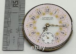 WALTHAM POCKET WATCH MOVEMENT 15 Jewels 0s Circa 1893 Runs