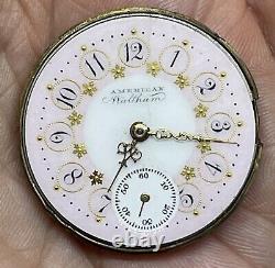 WALTHAM POCKET WATCH MOVEMENT 15 Jewels 0s Circa 1893 Runs