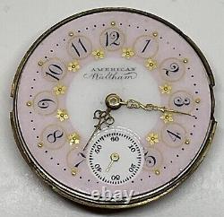 WALTHAM POCKET WATCH MOVEMENT 15 Jewels 0s Circa 1893 Runs