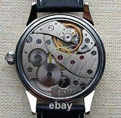 WATCH MEN'S MILITARY STYLE WRIST CONVERTED from MOLNIJA MOVEMENT 3602 SERVICED