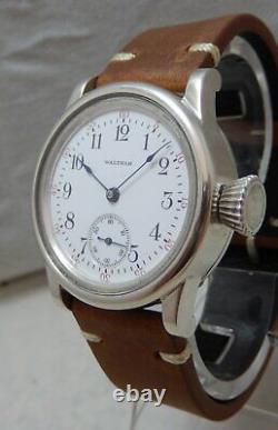 Waltham 0s MAXIMUS Pocket Watch Movement In. 935 ARGENTIUM 36mm Wrist Case 1907