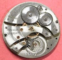 Waltham 14s Maximus A Pocket watch movement for parts e397