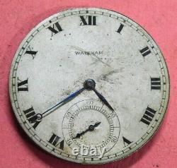 Waltham 14s Maximus A Pocket watch movement for parts e397
