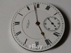 Waltham 16 size Riverside 19 Jewel Hunter pocket watch movement. For Repair