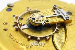 Waltham 1883 Appleton Tracy Pocket Watch 18s 15 j. Adj. Gold Plated movement