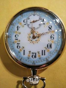 Waltham (1897) 16 size 17 jewels Riverside Two-tone Movement Very Fancy Dial