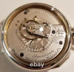 Waltham 18S. 15 jewels adj. Mint super fancy dial frosted movement (1889)