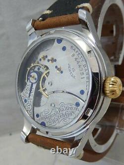 Waltham 6s Pocket To Wrist Watch Conversion, 40mm, POLYCHROME DIAL 1899 Movement