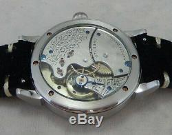 Waltham 6s Pocket Watch Conversion 41mm SS Marriage Wrist Watch 1893 Movement