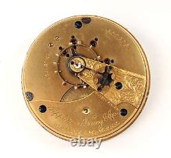 Waltham A. T. & CO. Hunt Pocket Watch Movement18 Size 15 Jewel Runs KD-33