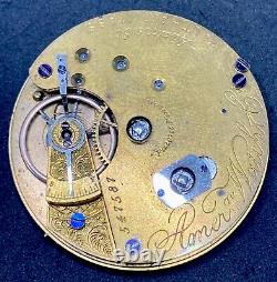 Waltham Adams St. Antique Pocket Watch Movement 1870 Model 14s 11j Repair F7209