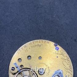 Waltham Adams St. Antique Pocket Watch Movement 1870 Model 14s 11j Repair F7209