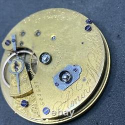 Waltham Adams St. Antique Pocket Watch Movement 1870 Model 14s 11j Repair F7209