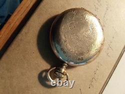 Waltham Great yellow gold filled full hunter case 20 yr 16s 15J pocket watch