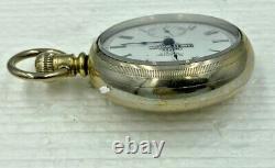 Waltham Model 1883 15J 18S Grade 15 Pocket Watch Running, Harley Davidson Logo