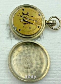 Waltham Model 1883 15J 18S Grade 15 Pocket Watch Running, Harley Davidson Logo