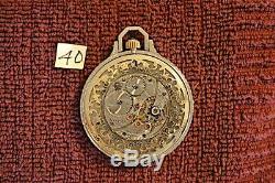 Waltham Platinum Opera Pocket Watch With 65 Diamonds & Ruby Movement With Box