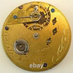 Waltham Pocket Watch Movement Grade Appleton Tracy & Co Spare Parts Repair