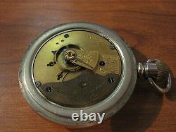 Waltham Pocket Watch movement 15 jewels Silveroid Case