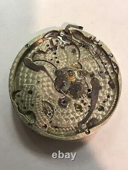 Waltham Repeater Riverside Model 14 size pocket watch movement. Staff Is Good