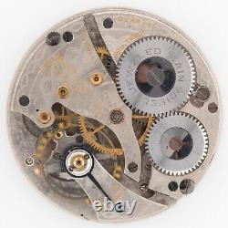 Waltham Riverside 16-Size 21-Jewel Antique Pocket Watch Movement, Keeps Time