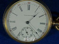 Waltham Rolled Gold Star Cased Pocket Watch with Seaside Movement c1902