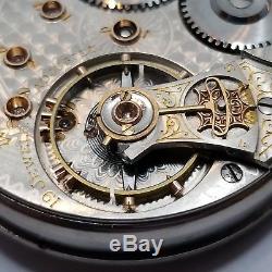 Waltham Vanguard 1892 Model Pocket Watch Movement 18s 19j for repair F415