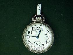 Waltham Vanguard 23 Jewel Winding Indicator Railroad Pocket Watch