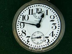 Waltham Vanguard 23 Jewel Winding Indicator Railroad Pocket Watch